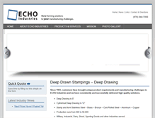 Tablet Screenshot of echoindustries.com
